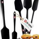 DI ORO Silicone Spatula Set - Rubber Kitchen Spatulas for Baking, Cooking, & Mixing - 600F Heat-Resistant & BPA Free Silicone Scraper Spatulas for Nonstick Cookware - Dishwasher Safe (5pc)