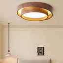Flush Mount LED Ceiling Light, 3000K to 6000K Dimmable Ceiling Lights Fixtures with Remote Control, Ultra Thin Round Low Profile Ceiling Lamp for Bedroom Kitchen LivingRoom (60cm)