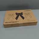 Aneco 12 Pcs Velvet Bows Christmas Ribbon Bow Tree Ornaments Vintage Xmas Bows for DIY Crafts Gift Wrapping Hair Garland Wreath Floral Holiday Door Decorations (9 x 13 Inch, Black)