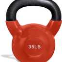 French Fitness Vinyl Kettlebell 35 lbs