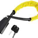 Steering Wheel Lock Anti Theft Handbag Lock Car Lock with 2 Keys for Car Security Fit Most Vehicles Truck SUV Golf Cart Van (Yellow)