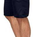 HUNGSON Mens Slim Fit Shorts Stretch Chino Short Pants(Navy Blue,38) (Blue)