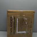 Englander First Ever Microfiber Air Mattress, Microfiber Airbed with Built in Pump Queen Brown/Cream Top