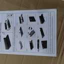 BigPonPon 2-Tier Washer and Dryer Countertop with 2.75" H Guard,58" W x 28" D Laundry Countertop Cover with Non-Slip Pad,Large Space Laundry Topper for Folding Clothes Over Washer and Dryer-Black