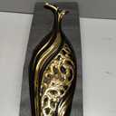 19 Inch Tall Floor Vase, Black and Gold Ceramic Vase, Pottery Decorative Vase, Unique Pampas Grass Vase for Living Room Floor, Home Office, Porch Home Centerpieces Decorative Large Vase