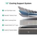 Novilla Twin Mattress 10 Inch,Twin Size Hybrid Mattress with Individually Wrapped Coils, Cool-Touch Nylon Cover & Cooling Gel Memory Foam for Spinal Alignment Mattresses in a Box CertiPUR-US Certified