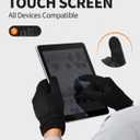 RIGWARL Kids Winter Gloves Boys Girls, Water-Repellent Warm Thermal Youth Gloves, Touchscreen Anti-Slip for Teens 3-15 Years (Black)