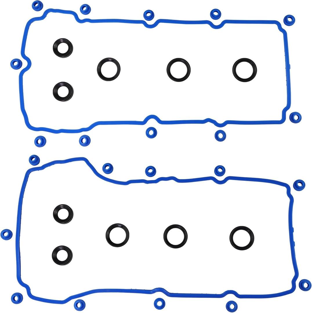 VS50814R Valve Cover Gasket Set Compatible with Ford Edge/Explorer/F150/Mustang/Transit-150 250 350, Lincoln MKT/MKX/MKZ/MKS, Mobility MV-1 3.5L 3.7L V6 2011-2020
