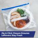 Hefty Slider Freezer Kitchen Storage Bags, Gallon Size, 56 Count (Clear)
