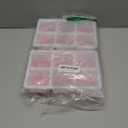 Large Ice Cube Trays 2 Pack, Easy Release 2.4" Big Ice Cubes, Stackable Ice Trays for Freezer, Silicone Cocktail, Whiskey Ice Cubes Mold with Lid, Dishwasher Safe - BPA Free (Pink)