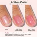 Gellen Pro Bio Active Glow Nail Polish One Step Ridge Filler Nails Concealer & Strengthener with Hexanal B5 Calcium & Grape Seeds Oil for Healthier Nails, Ultra-Glowy Shine, Vegan & Cruelty-free