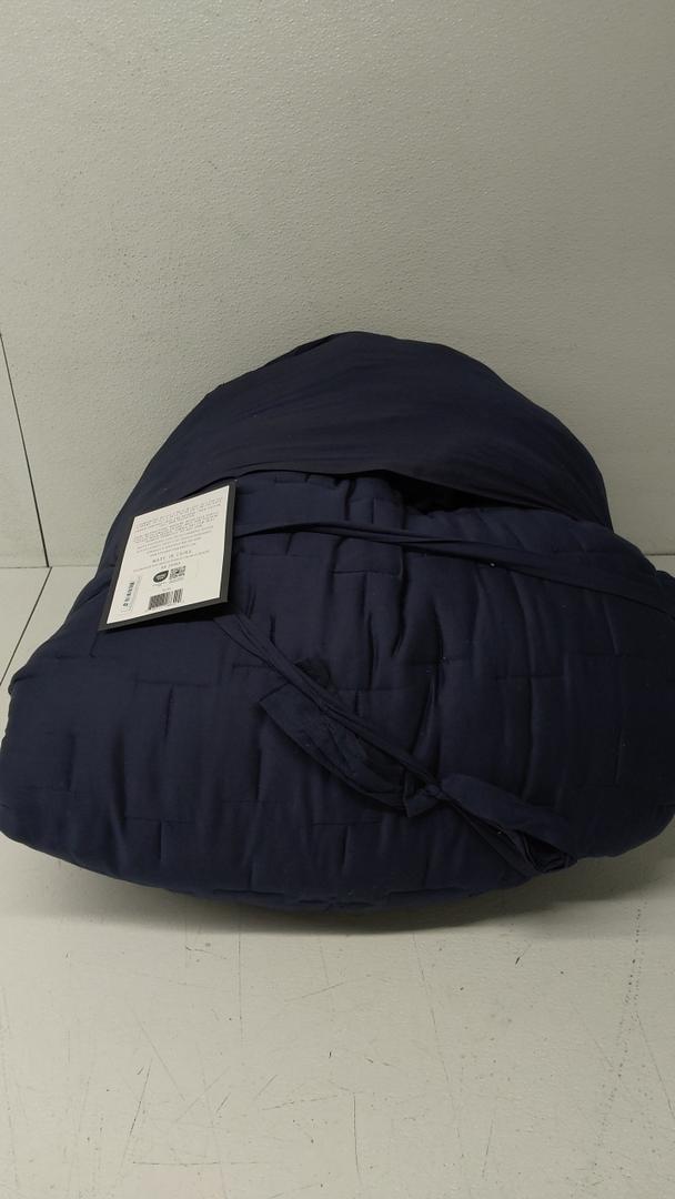 1 Comforter 92"L x 96" W and 2 Shams 20"L x 26"W, Navy