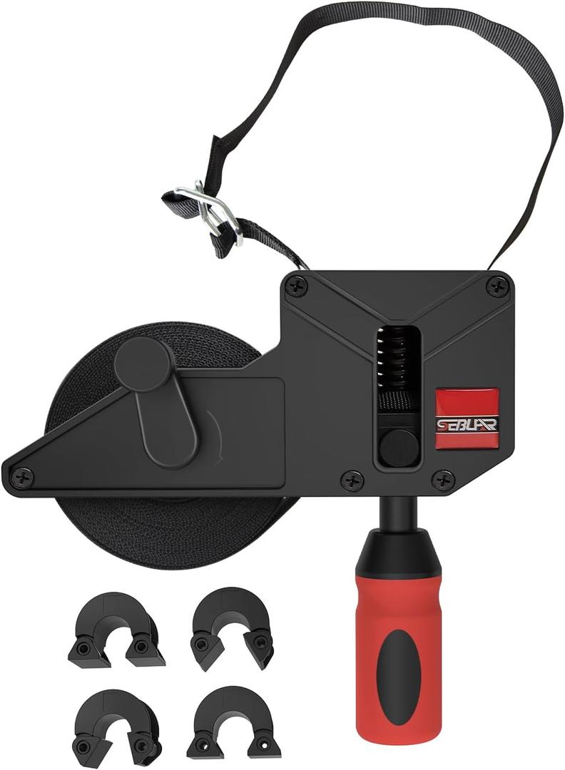 Strap Clamp, 23 ft Variable Angle Band Clamp for Woodworking, Picture Frame, Barrel & Irregular Shaped Items (1 PACK)