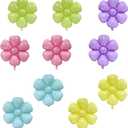 10 Pcs Daisy Balloons,Flower Theme Party Supplies Flower Aluminum Foil Balloons Birthday Wedding Baby Shower etc Party Decoration