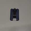 LIUGX Badge Holder, ID Card Holder with Metal Clip - Durable Polycarbonate (Holds 1 to 4 Cards), Portable Wallet for Office, Laborer, Police, Work, Dark Blue