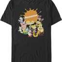 Nickelodeon Men's Big & Tall Combo Logo (3X-Large Big, Black)