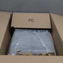 LOVEVOOK Carry On Luggage 22x14x9 Airline Approved with Detachable Pouch, 21 Inch Hardside Suitcases with Spinner Wheels, Lightweight Carry-on Luggage with TSA Lock for Women Men, 2PCS, Black