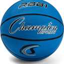 Champion Sports Rubber Basketballs  Heavy Duty Pro-Style, Indoor/Outdoor Use, Premium Basketball Equipment for Physical Education, Various Sizes & Colors (Size 3, 5, 6, 7) (Blue)