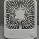 JISULIFE Desk Fan Battery Rechargeable, 4500mAh 180Foldable Portable Personal Fan, 4 Speeds Adjustable Long Battery-life for Home Office Travel Outdoor Gifts for Women Men-White