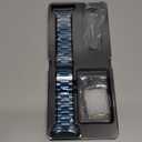 iiteeology Lightweight Stainless Steel Band Designed for Apple Watch Series 1-11, 42mm(Series 11/Series 10)/41mm/40mm/38mm, Replacement iWatch Bands for Women,Blue