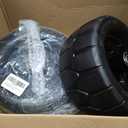 11x6.00-5 Flat Free Tire,2 Pack 11x6.00-5 Tires for Zero Turn Mower With 3/4 & 5/8" or 1/2 Bearing,6"-8" Centered Hub,11x6-5 Lawn Mower Tires Flat Free,Load 400lbs
