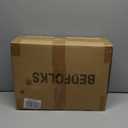 Bedfolks Calming Donut Dog Bed, 36 Inches Round Fluffy for Large Dogs, Anti-Anxiety Plush, Machine Washable (Dark Grey, Large)