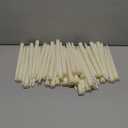 Funtery 48 Pcs Flameless LED Taper Candles 11 Inch Battery Operated Candles Bulk LED Candlesticks Fake Candle Flickering Flames for Christmas Church Wedding Party (Ivory, Classic)