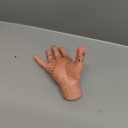 Creepy Fake Hand Prop for Halloween - Realistic Latex Prosthetic Hand, 7.5 Inch Scary Movie Decor, Gothic Cosplay Accessory, Prank Toy with Lifelike Texture