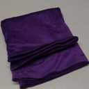 DEZENE Throw Pillow Covers 18x18 Purple: Pack of 2 Cozy Soft Velvet Square Modern Luxury Decorative Throw Pillow Cases for Sofa Couch Living Room Bed Home Decor