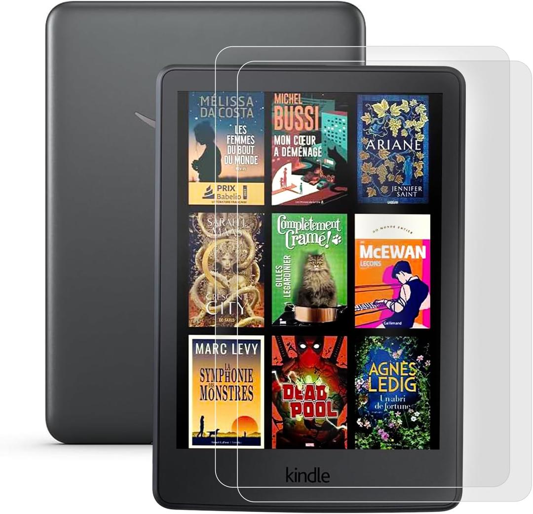 IPROKKO 2 Pack Anti Blue Light Screen Protector for 7-inch Kindle Paperwhite 12th Gen 2024 & Kindle Colorsoft 1st Generation (Signature/Kids Edition). Matte Anti-Glare High Clarity Protective Paper-like Film, Compatible With Kobo Aura 2, Boox Go 7
