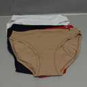 Tommy Hilfiger Women's Bikini Underwear 5-Pack (Medium, Sky Captain/Bright Whte/Black/Roebuck/Tango Red)