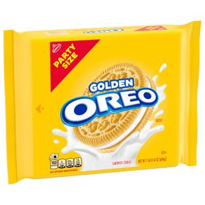 OREO Golden Sandwich Cookies, Party Size, 1 LB 8.16 oz (EXP 03/17/26)