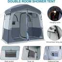 Shower Tent, Outdoor Camping Privacy Shelter-Dressing Changing Room-Portable Toilet Tent for Hiking Sun Shelter Picnic Fishing 2 Rooms