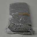 MIULEE Set of 2 Waffle Bathroom Rugs, Boho Bath Rugs Non Slip Washable, Super Absorbent Bath Mats, Ultra Soft Rubber Backed Shower Mats for Bathroom Floor, Tub and Shower, Light Grey, 17"x24"+18"x30"
