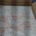 9x12 Area Rug, Modern Abstract Non-Slip Washable Carpet for Living, Bedroom & Dining Room, Soft Faux Wool Rugs for Hardwood Floors, Pink