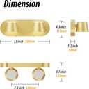 URSOLA 2 Light Bathroom Vanity Light, LED Gold Wall Light Fixtures, Up and Down Rotatable Dimmable, 13 inch Bathroom Lighting Fixtures Over Mirror