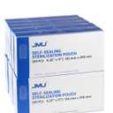 JMU Self Sealing Sterilization Pouches Autoclave Bags (Box of 10, 5.25 x 11 Inch)
