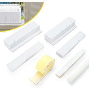 Foam Block for Midea U Shaped Window Air Conditioner, Air Conditioner Window Seal Kit, Prevent Cold and Hot Air Leakage