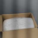 GREENSTELL Small Vanity Stool Chair with Storage and Folding Back, 13.4" x 15" x 30" Square Faux Fur Soft Ottoman, 4 Metal Legs with Anti-Slip Feet, Furry Padded Seat for Makeup, Bedroom, White