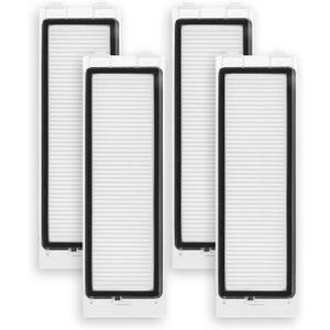 4Pack Filter Replacement Parts Compatible with Roborock QRevo Robot Vacuum Cleaners, Washable High-Efficiency Filters