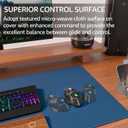 KTRIO Large Gaming Mouse Pad Desk Mat, Superior Micro-Weave Cloth, Non-Slip Rubber Base, Stitched Edges, Water-Resistant, for Gamer, Office & Home, 31.5 x 15.7 Inch，Navy Blue