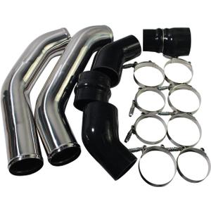 Stainless Steel Intercooler Pipe Kit & Boots Compatible with 2013-2018 Dodge Ram 2500/3500 6.7l Cummins Diesel Trucks Driver & Passenger Sideing & Piping Kits