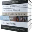 PTShadow 7 Pcs Decorative Books for Home dcor,Black and whiteshelf Decor Accents Library dcor for Home Sweet Stacked Books