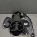 Snorkeling Gear for Adults Men Women,4 in 1 Snorkel Set with Panoramic View Diving Mask Anti-Fog Anti-Leak,Dry Top Snorkel,Fins and Travel Bag for Swimming,Snorkeling and Travel Diving (Small-Medium, BLACK)