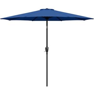 Simple Deluxe 9' Patio Umbrella Outdoor Table Market Yard Umbrella with Push Button Tilt/Crank