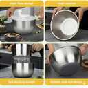 6L-Stainless Steel Salad Rotator, Non-Slip Base, Vegetable Dishwasher, Multi-Use Lettuce Spinner, Kitchen Strainers.