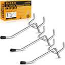 ELEAD 55-Piece 2 Inch Pegboard Hooks, Heavy Duty Peg Board Organizer Accessories, Peg Board Tool Hangers Fit for 1/4" and 1/8" Pegboard Hanging Tools Garage, Workshop, and Craft Storage