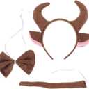 Amosfun Bull Headband - Assorted Color Bull Costume Accessory Ideal for Parties and Decorations 8.26 x 7.48 x 0.78 Inch
