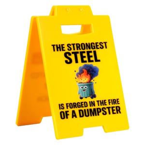 Dumpster Fire Desk Accessories - Funny Office Team Gifts for Women Men - Coworkers Employee Appreciation Gifts - Acrylic Plaque Desk Signs Decor, Pack of 3