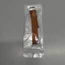 Genuine Leather Band Compatible with Samsung Galaxy Watch 8 40mm/44mm/ 8 Classic 46mm 2025 Only,Soft Wristband Stylish and Comfortable Replacement Strap for Women Men,Brown